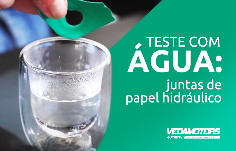 Juntas de papel hidráulico Vedamotors: confira o desempenho no teste de água